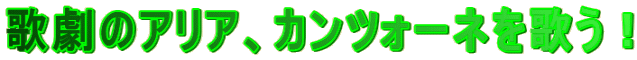 歌劇のアリア、カンツォーネを歌う!