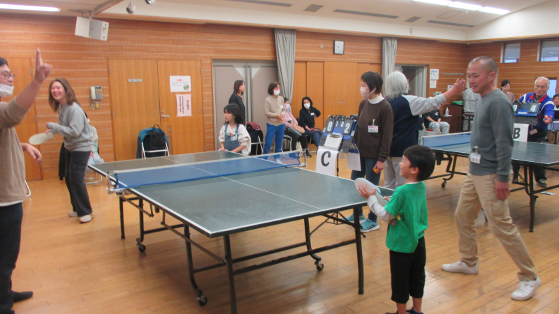 スリッパ卓球大会