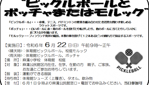 ニュースポーツ体験教室
