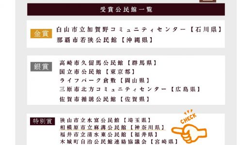 【特別賞受賞】「第6回全国公民館インターネット活用コンクール」