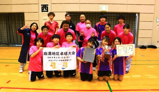 令和7年度麻溝地区卓球大会（事業報告）