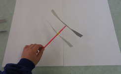 ゴム動力ヘリコプターの写真