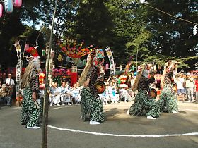 御嶽神社の獅子舞