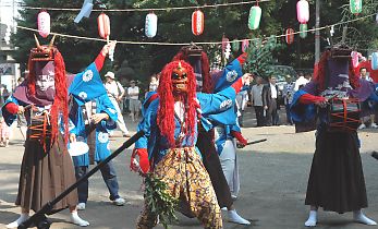 諏訪明神の獅子舞