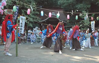 諏訪明神の獅子舞