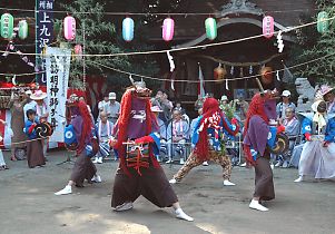 諏訪明神の獅子舞