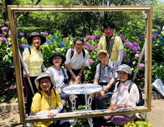 北公園での記念写真