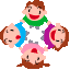 子どもの輪の絵