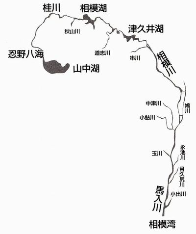 相模川の流れ