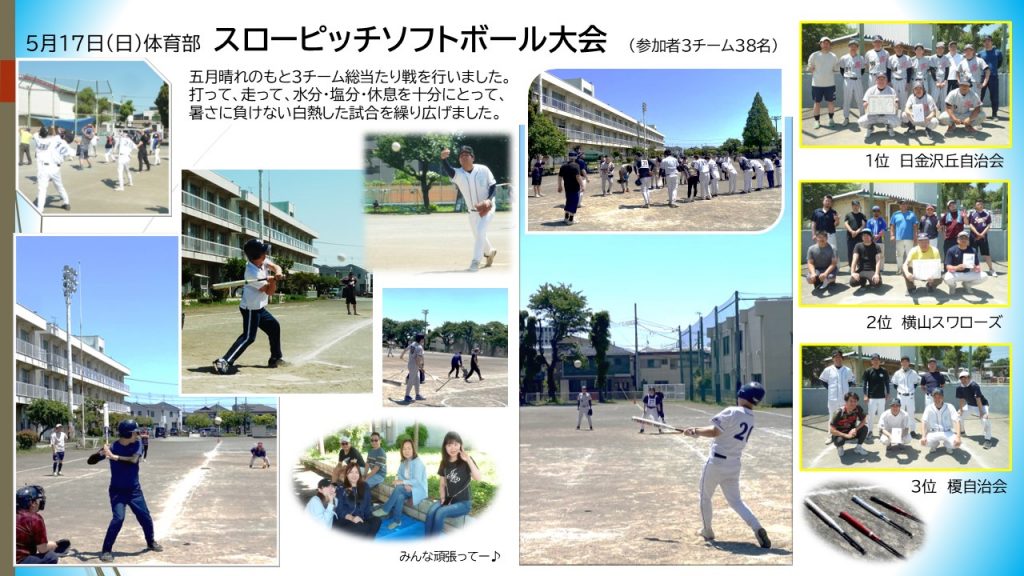 令和8年5月17日_体育部ストーピッチソフトボール大会の様子